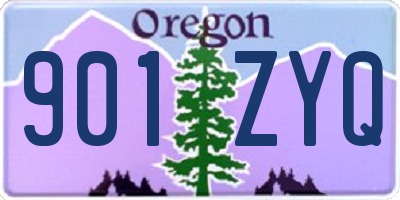 OR license plate 901ZYQ