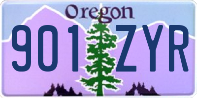 OR license plate 901ZYR