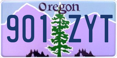 OR license plate 901ZYT