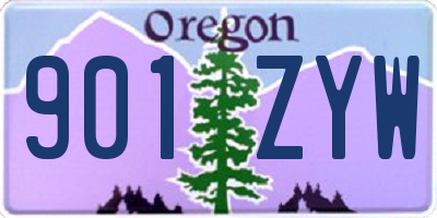 OR license plate 901ZYW