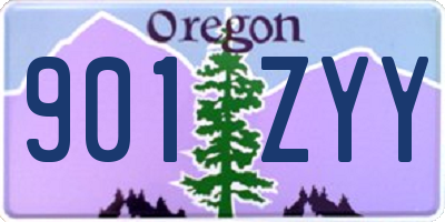 OR license plate 901ZYY