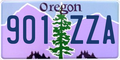 OR license plate 901ZZA
