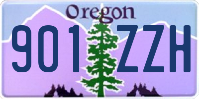 OR license plate 901ZZH