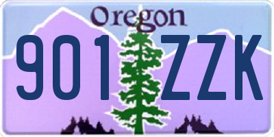 OR license plate 901ZZK