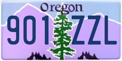 OR license plate 901ZZL