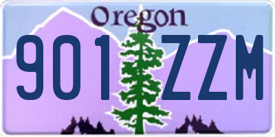 OR license plate 901ZZM