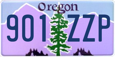 OR license plate 901ZZP