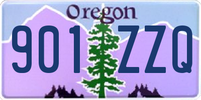 OR license plate 901ZZQ