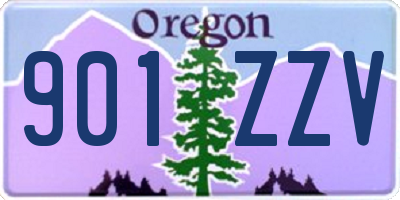 OR license plate 901ZZV