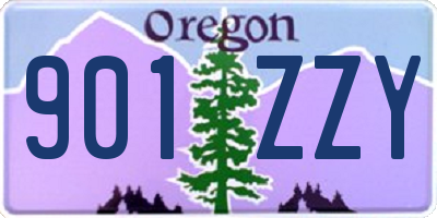 OR license plate 901ZZY