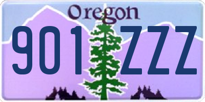 OR license plate 901ZZZ