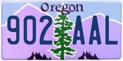 OR license plate 902AAL