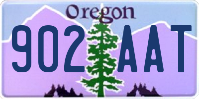 OR license plate 902AAT