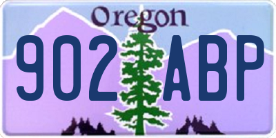 OR license plate 902ABP