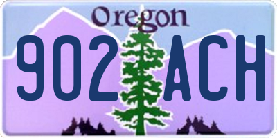 OR license plate 902ACH