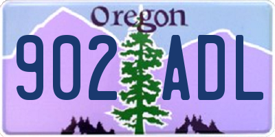 OR license plate 902ADL