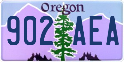 OR license plate 902AEA
