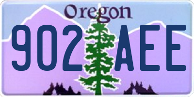 OR license plate 902AEE