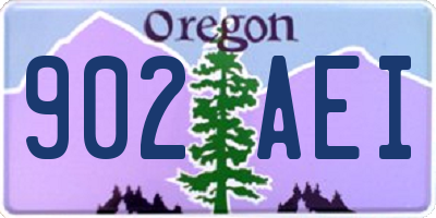 OR license plate 902AEI