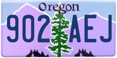 OR license plate 902AEJ