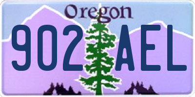 OR license plate 902AEL
