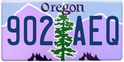 OR license plate 902AEQ