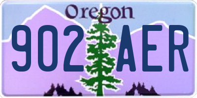 OR license plate 902AER