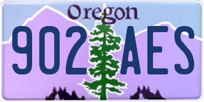 OR license plate 902AES