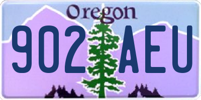 OR license plate 902AEU