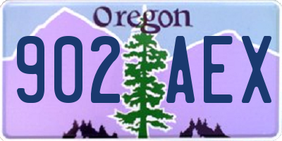 OR license plate 902AEX