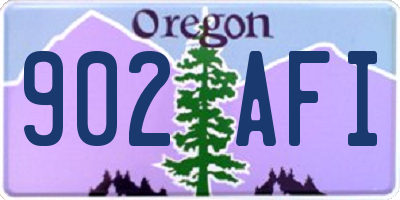 OR license plate 902AFI