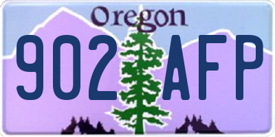 OR license plate 902AFP