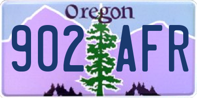 OR license plate 902AFR