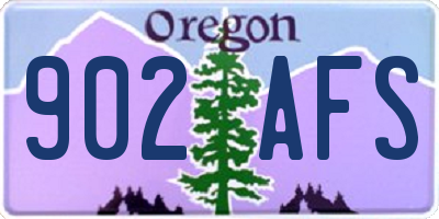 OR license plate 902AFS