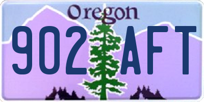 OR license plate 902AFT