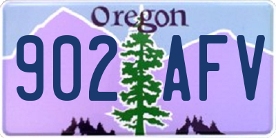 OR license plate 902AFV