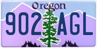 OR license plate 902AGL