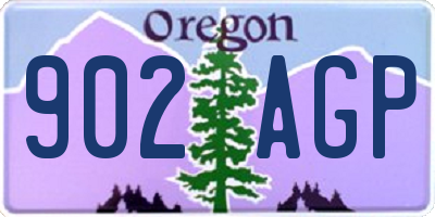 OR license plate 902AGP