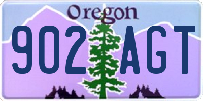 OR license plate 902AGT