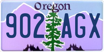 OR license plate 902AGX