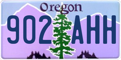 OR license plate 902AHH