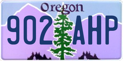 OR license plate 902AHP