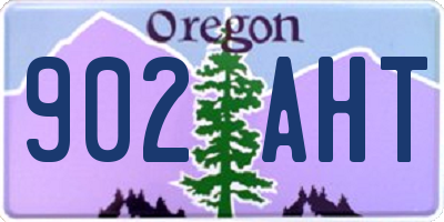 OR license plate 902AHT