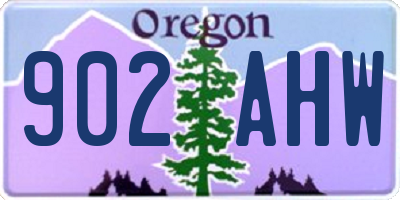 OR license plate 902AHW