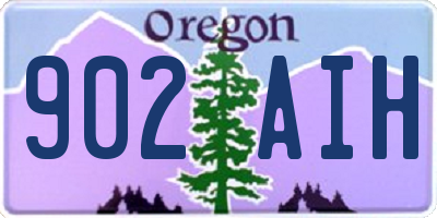 OR license plate 902AIH