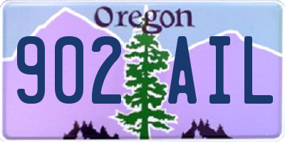 OR license plate 902AIL