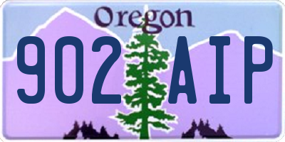 OR license plate 902AIP