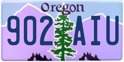 OR license plate 902AIU