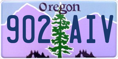 OR license plate 902AIV