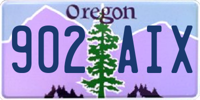 OR license plate 902AIX